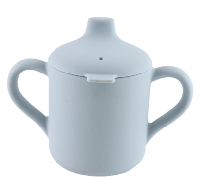 Tasse d apprentissage en Silicone Roger Bleu