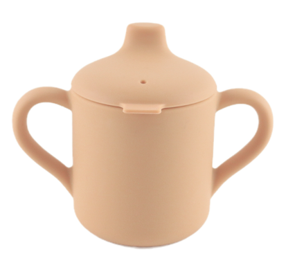 Tasse d apprentissage en Silicone Roger Abricot