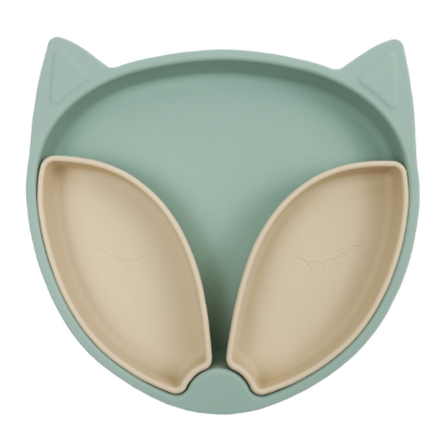 Assiette Compartimentee Renard Malo Menthe