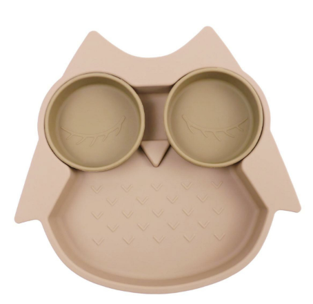 Assiette Compartimentee Hibou Elia Sable