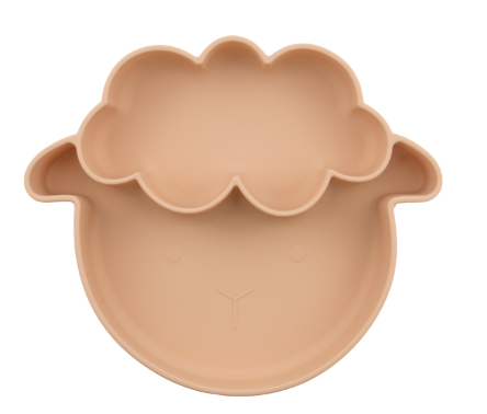 Assiette Compartimentee Mouton Abricot