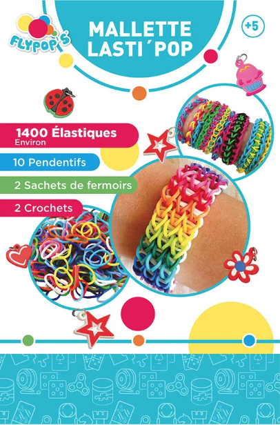 Malette Lastipop - 1400 elastiques multicolore