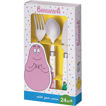 Couverts d'apprentissage - Barbapapa
