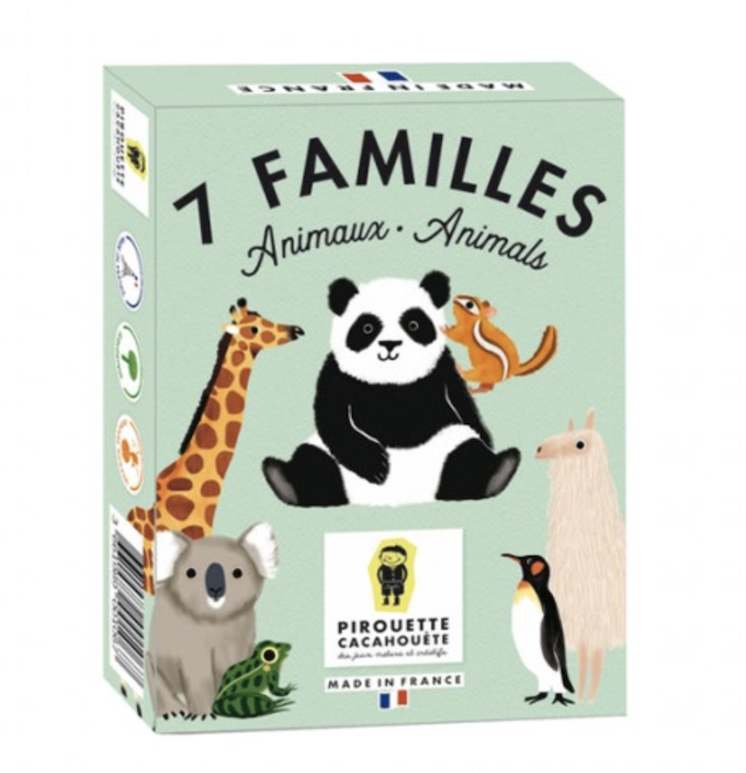 Jeu de 7 familles - Animaux - Pirouette Cacahouete