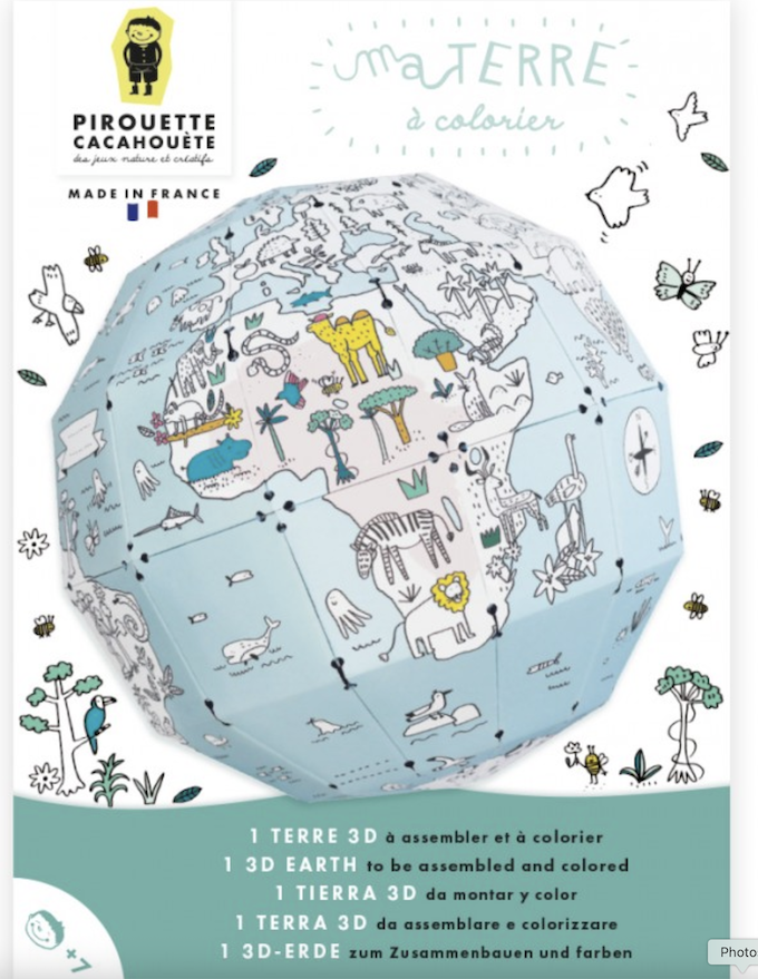 Kit creatif terre a colorier - Pirouette Cacahouete