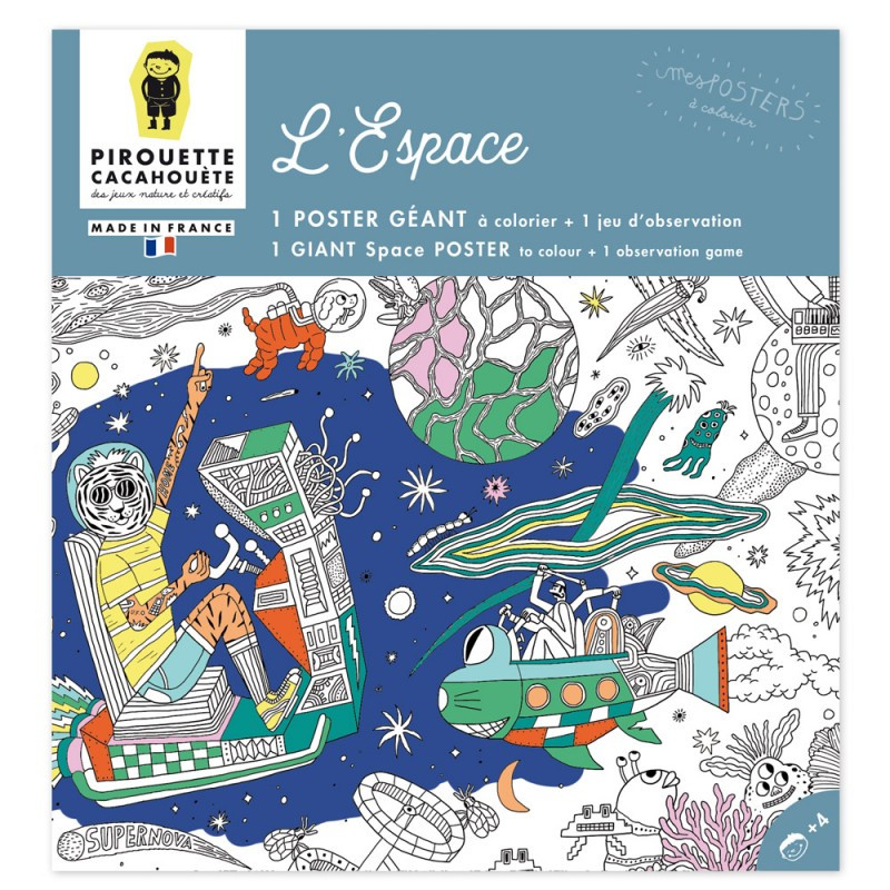 Poster Geant - Coloriage - L'Espace