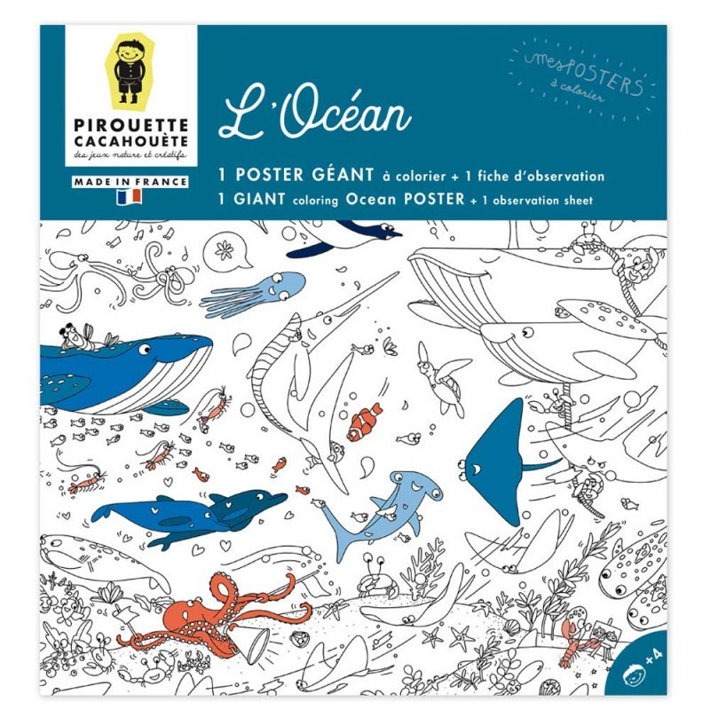 Poster Geant - Coloriage - L'Ocean