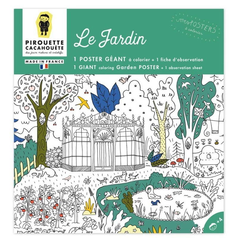 Poster Geant - Coloriage - Le Jardin