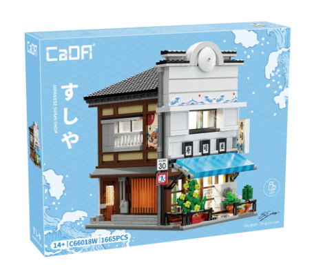 CADA - Batiments - Magasin de Sushi Japonnais - 1665 pieces