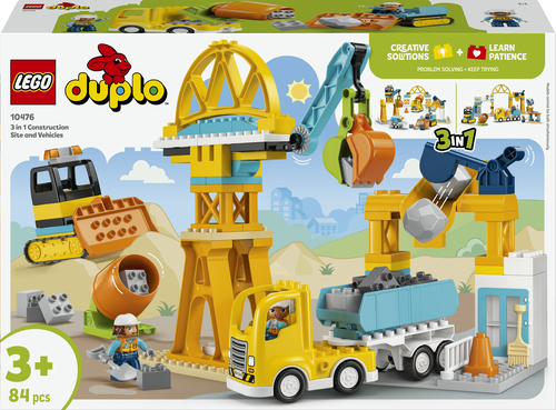 10476 Le chantier et les véhicules de construction 3-en-1 LEGO® DUPLO® Ma ville