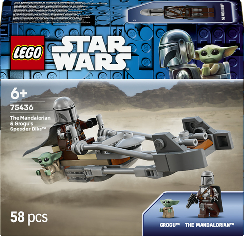 75436 Le speeder bike du Mandalorien et Grogu LEGO® Star Wars™