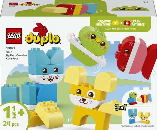 10477 Les jolis animaux créatifs 3-en-1 LEGO® DUPLO® Mes 1ers pas