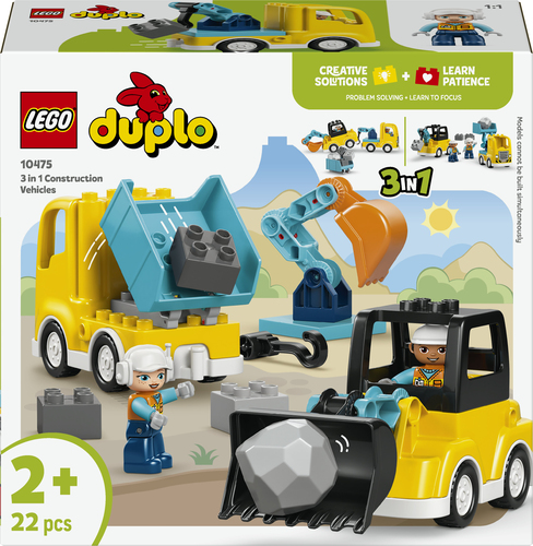 10475 Les véhicules de chantier 3-en-1 LEGO® DUPLO® Ma ville