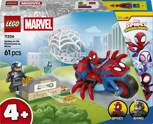 11206 Spidey sur sa moto contre Rhino LEGO® Spidey