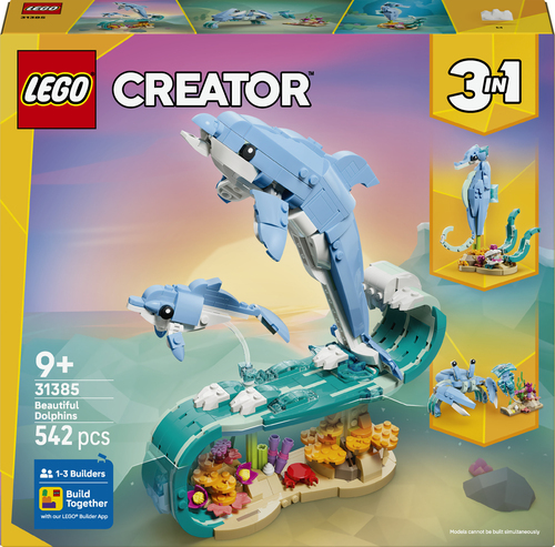 31385 Animaux marins : les beaux dauphins LEGO® Creator
