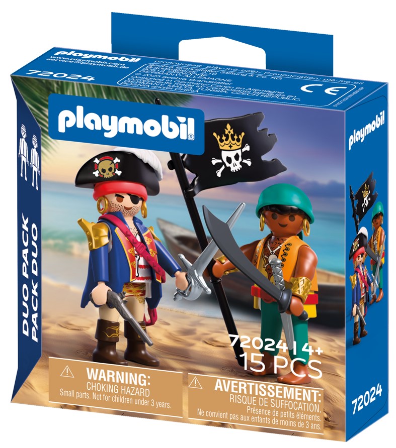 72024 Duo Pirates avec drapeau