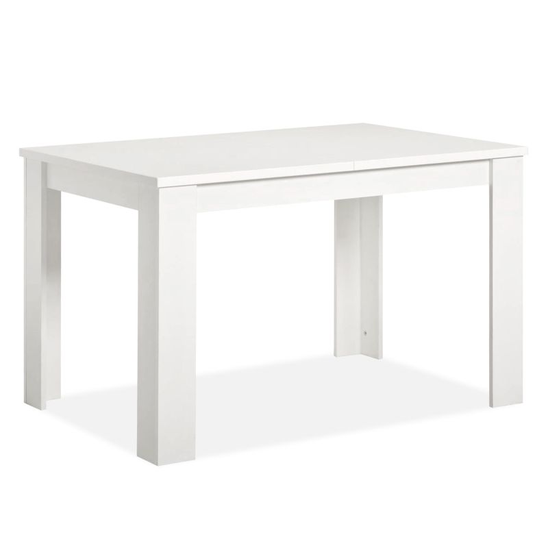 Table à manger extensible 120x80 blanche 6 places