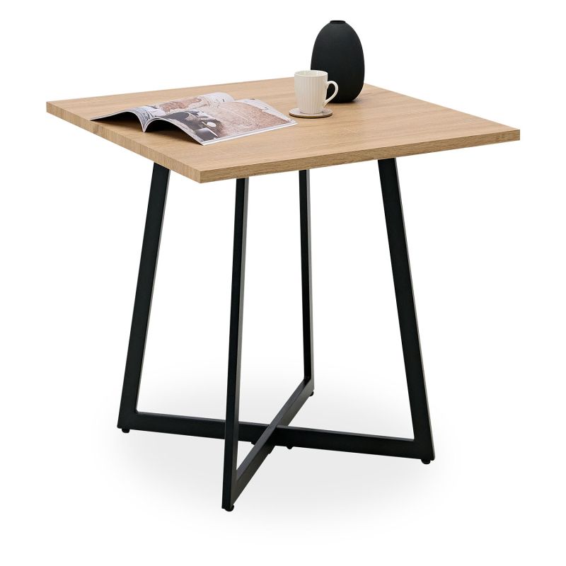 Table 80x80 cm chene - noir  