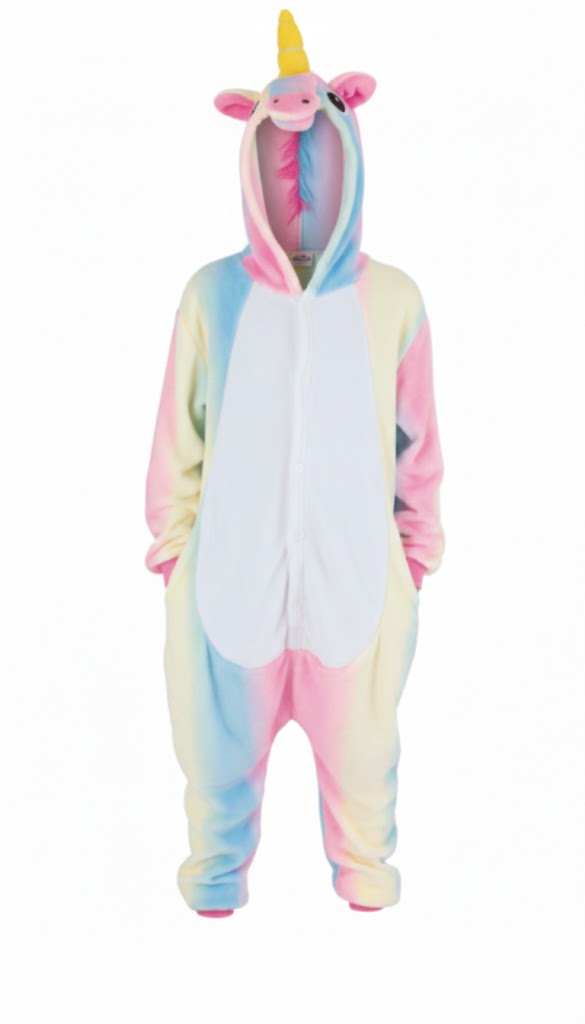 Costume Kigurumi Licorne Arc en ciel 4-6 ans