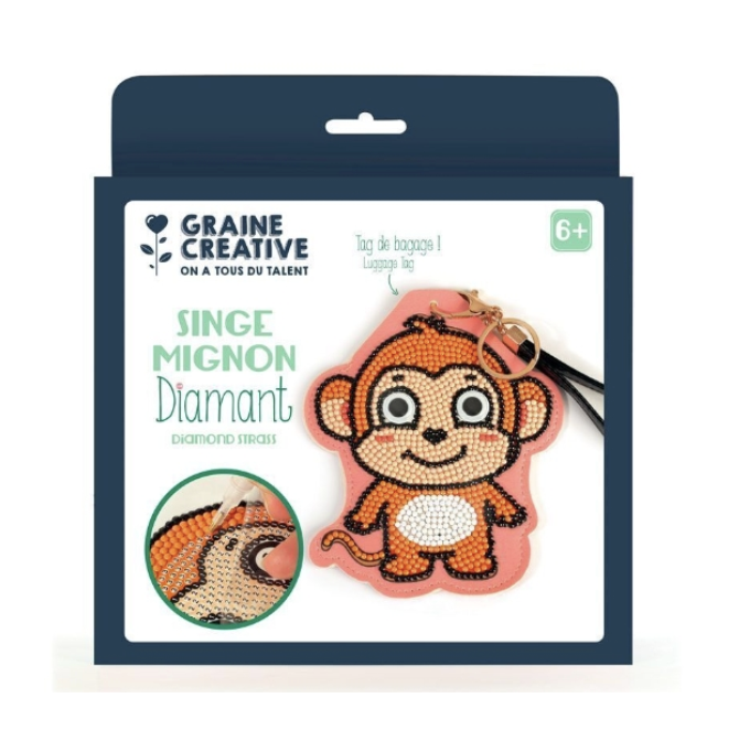 Graine Creative - Kit de diamond painting singe