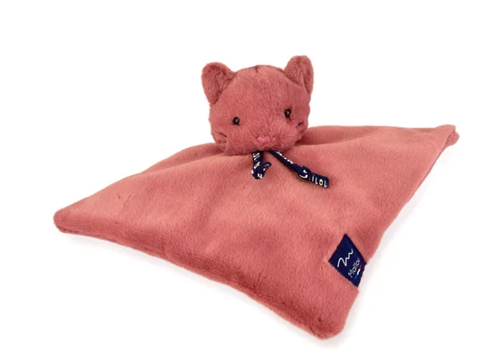 Chat Dorlotin - doudou plat rose