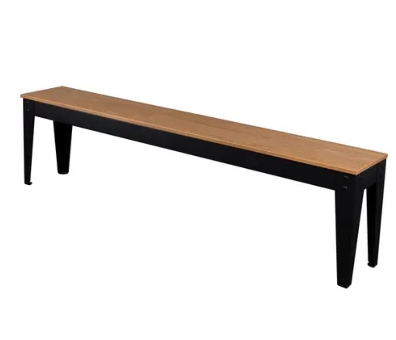 Banc couleur noir/Noyer venice