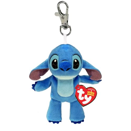 Beanie Babies Clip - Bague Porte-clés en Peluche Douce - Stitch