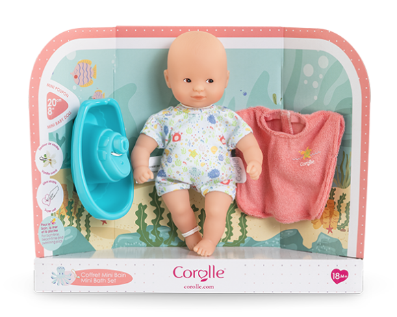Coffret Poupon Mini Bain 20 cm
