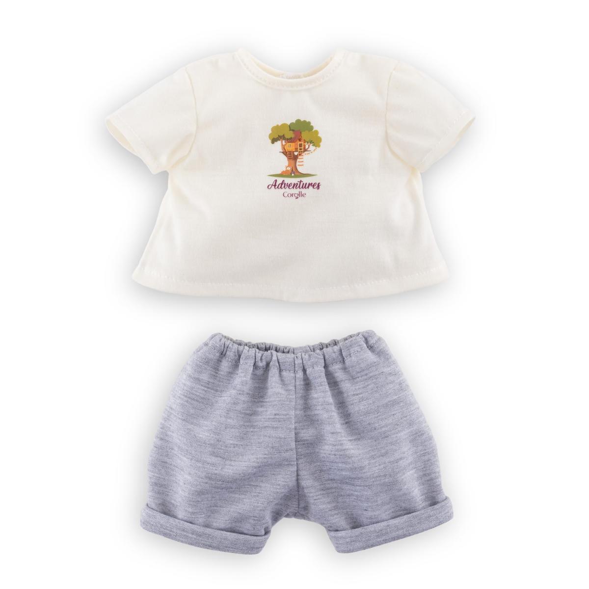 T-Shirt et Short Petit Explorateur 30cm