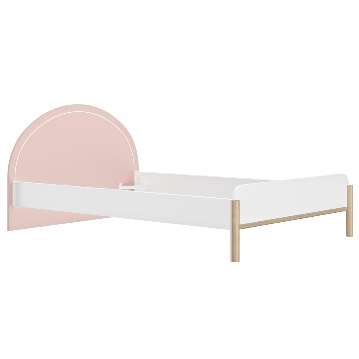 Lit simple 120x200 cm rose