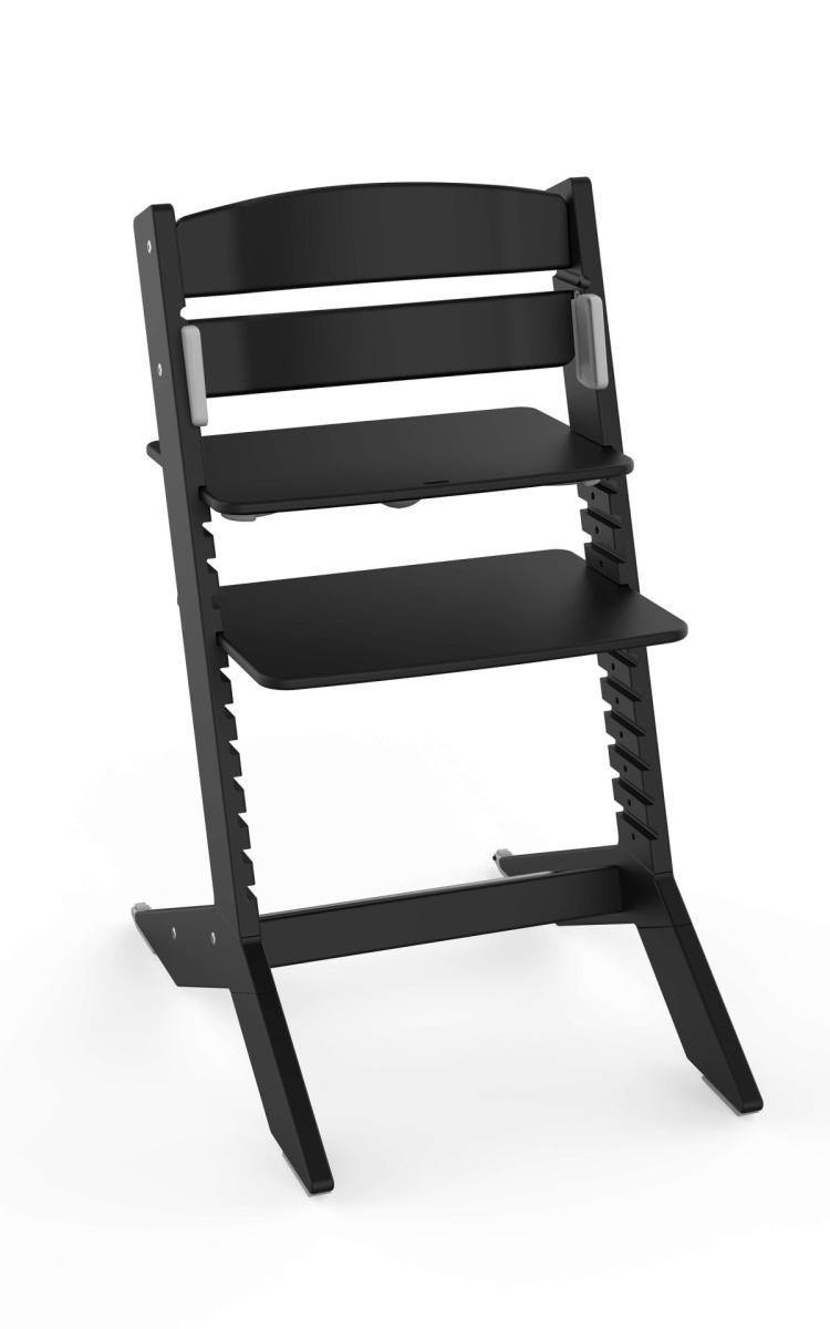 NALA - Chaise haute en bois bébé et enfant - noir