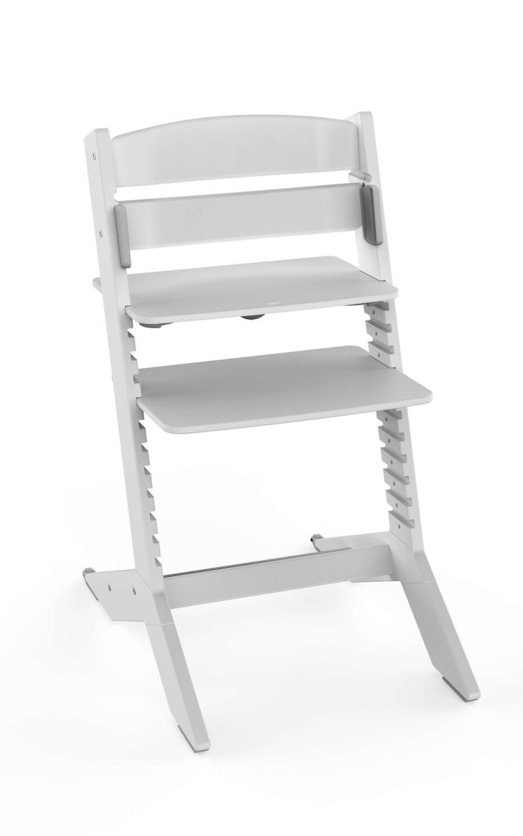 NALA - Chaise haute en bois bébé et enfant grise