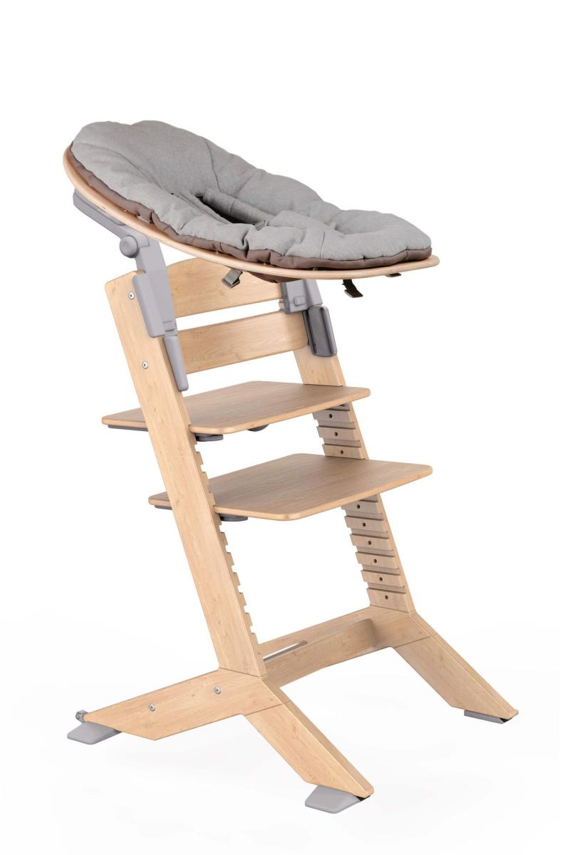 NALA - Chaise haute en bois set bébé