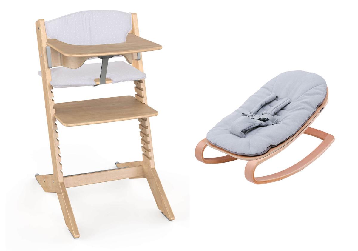 NALA - Chaise haute en bois - kit complet