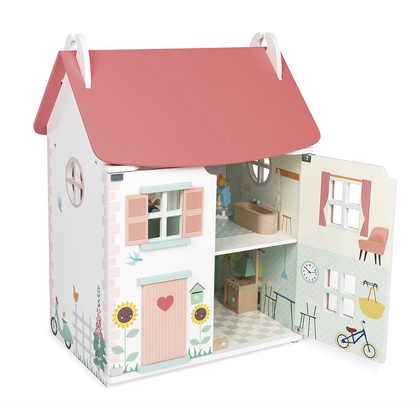 Maison de poupees en bois -