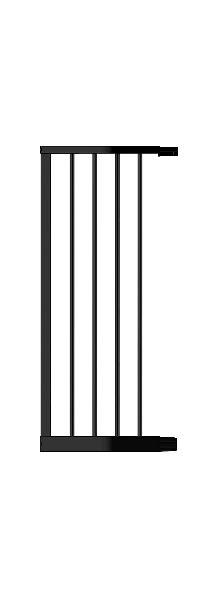 Extension barrière Easylock Flat Step - Noir, 30 cm