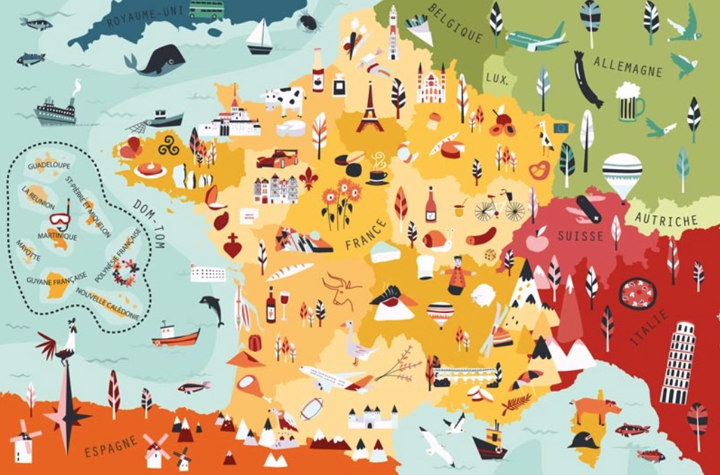 Puzzle 252 pieces La france