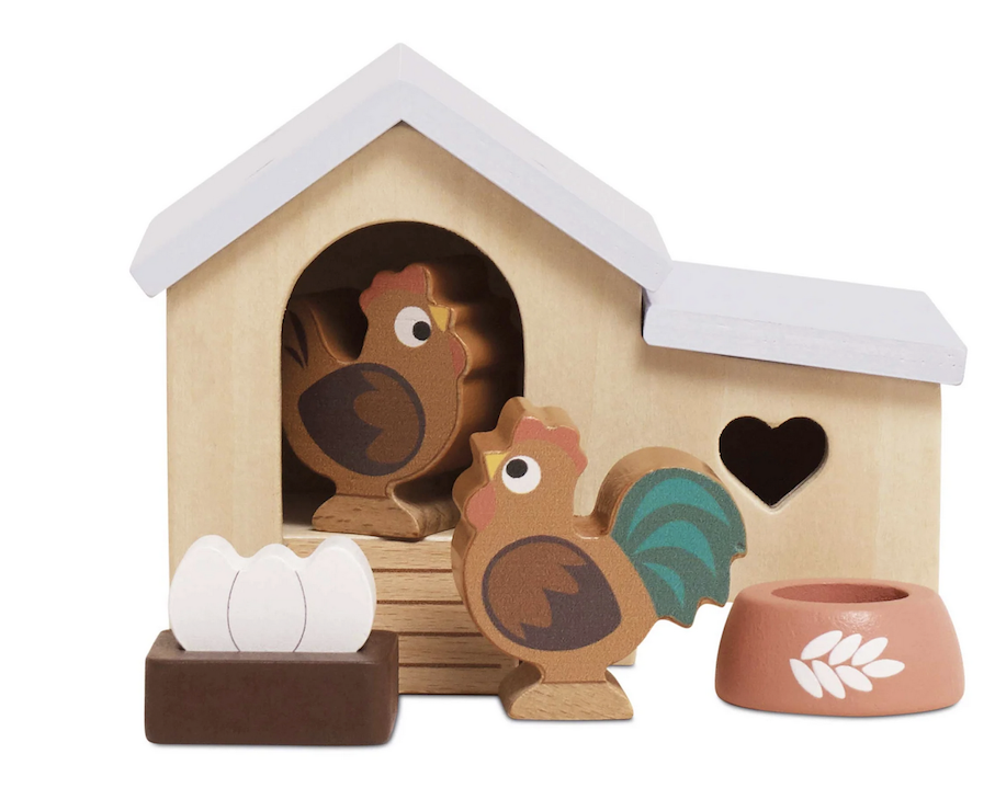 Poulailler avec poule oeufs et coq - Le Toy van