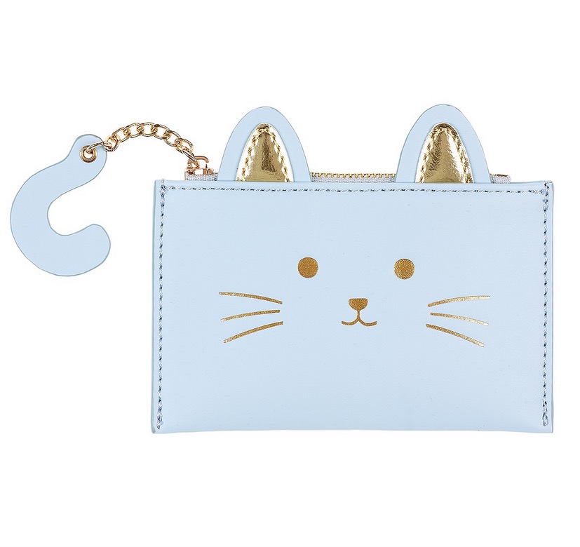 Porte-monnaie Kiki chat bleu