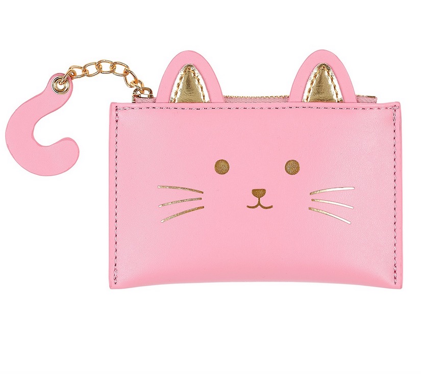 Porte-monnaie Kiki chat rose