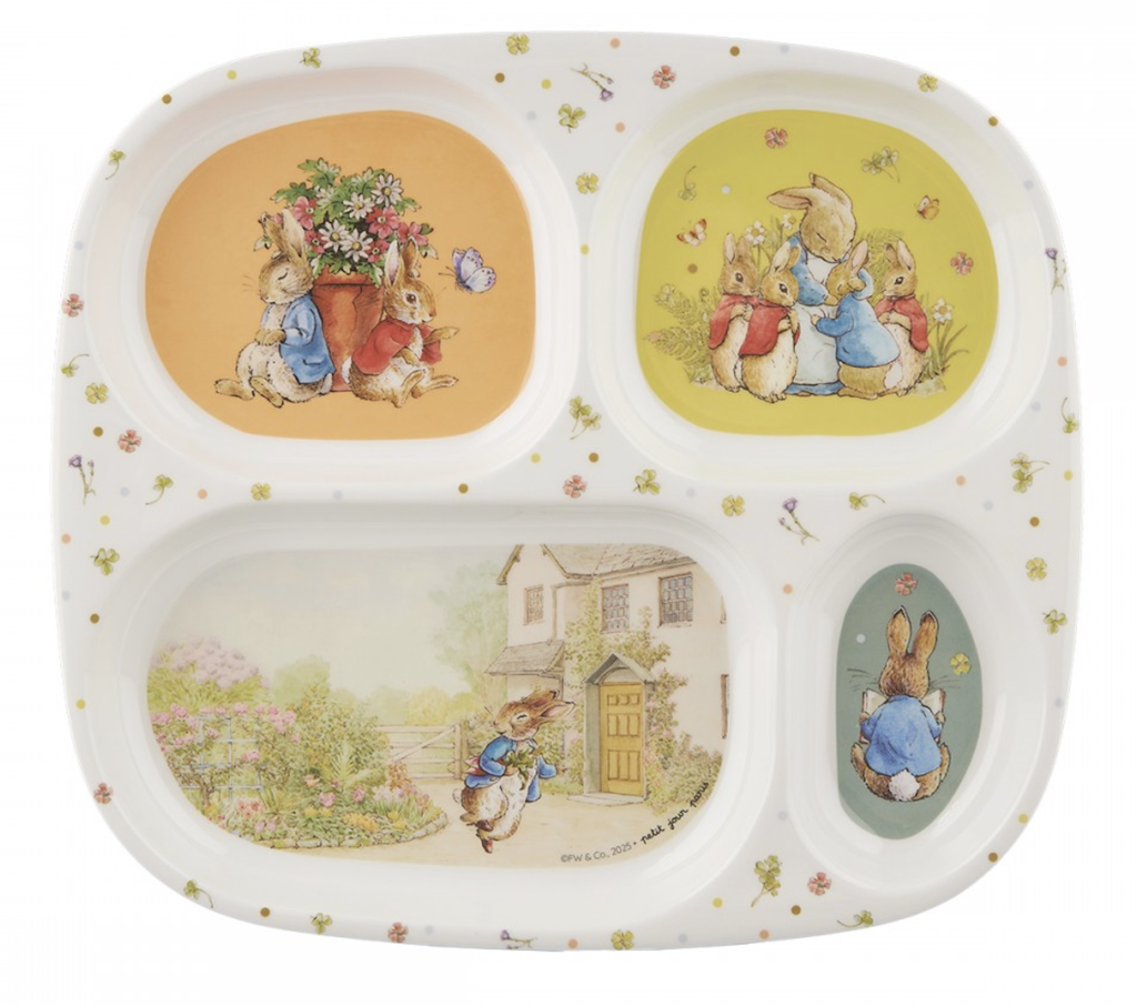 Plateau à quatre compartiments - Pierre lapin