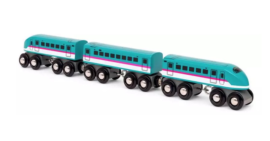 Train Shinkansen Series E5 Hayabusa  en bois