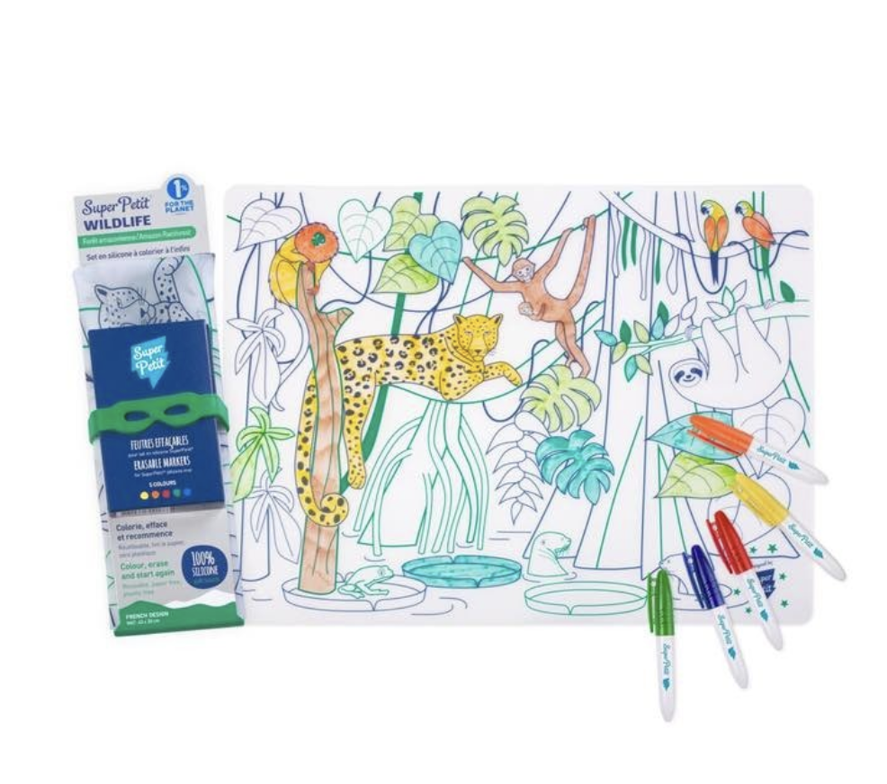 Set en silicone à colorier - Forêt amazonienne