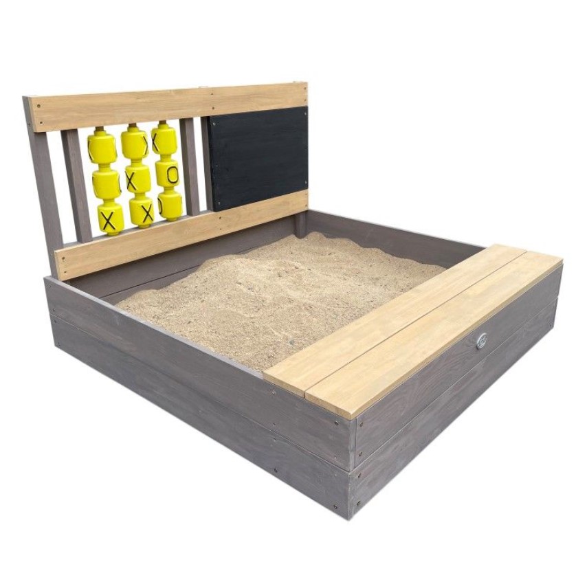 Bac à sable Kitty morpion gris-marron