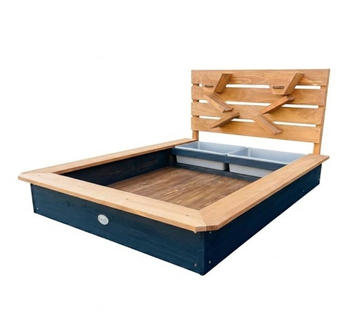 Bac à sable Lina avec bacs anthracite-marron