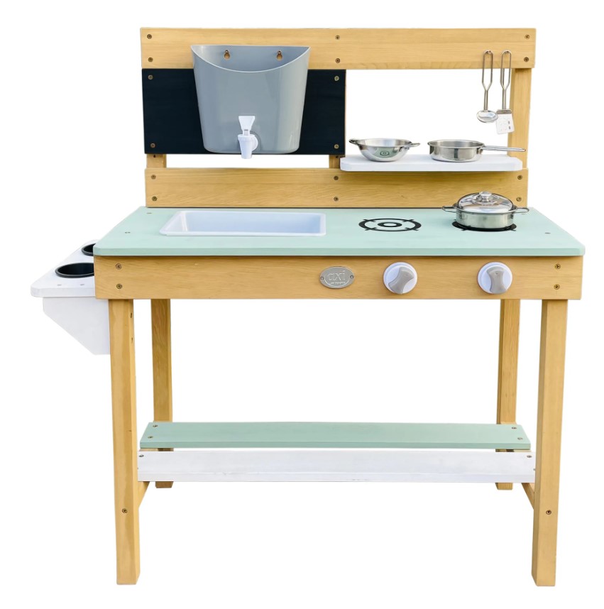 Cuisine boue Puck vert-blanc-marron