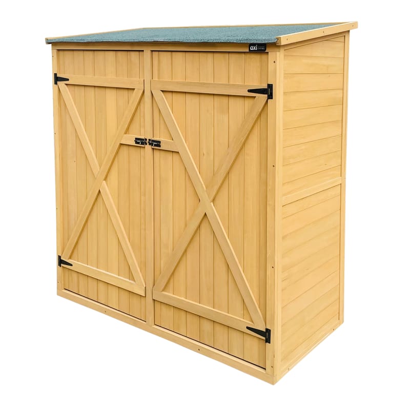 Armoire jardin bois Casper marron