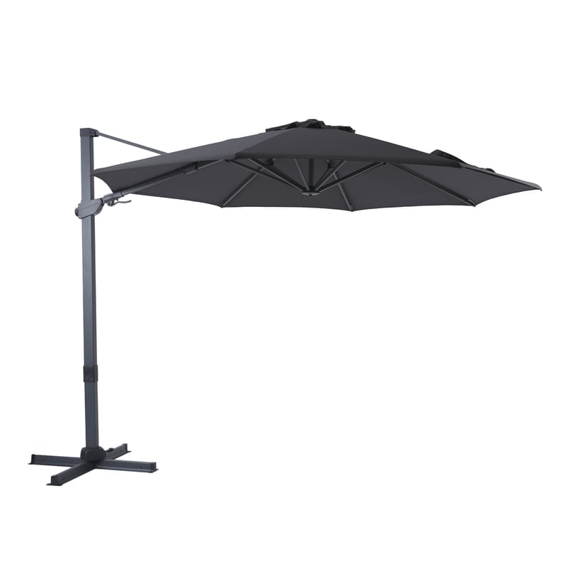 Parasol Cyrus Ø300 gris mât gris