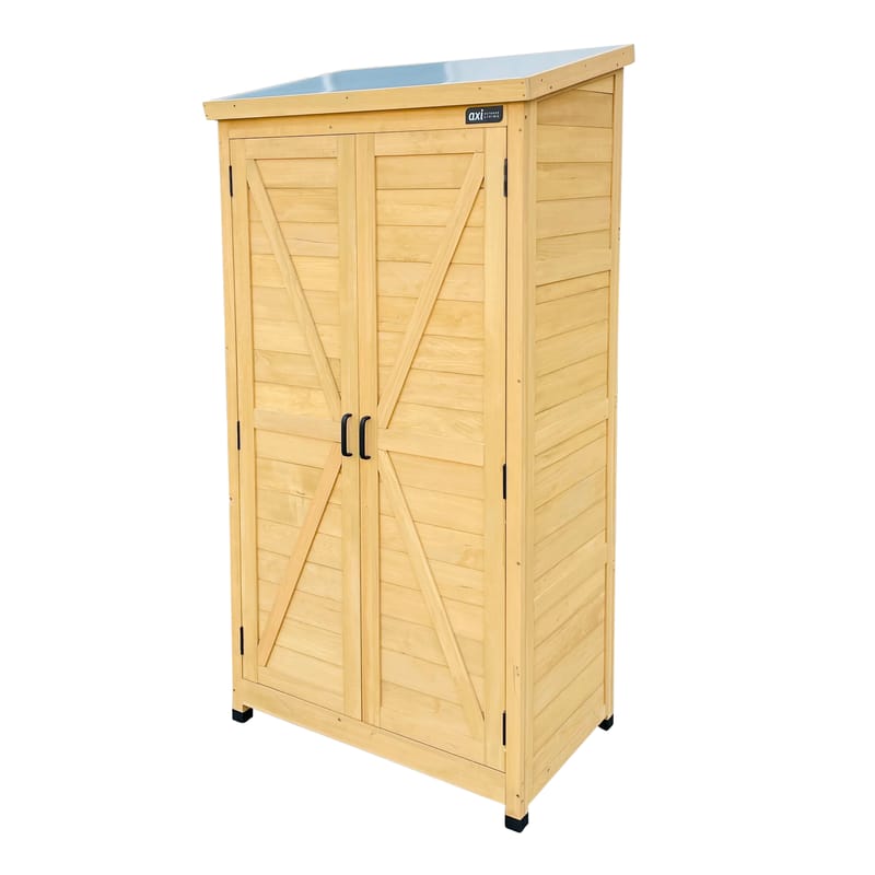 Armoire jardin bois Hugo marron