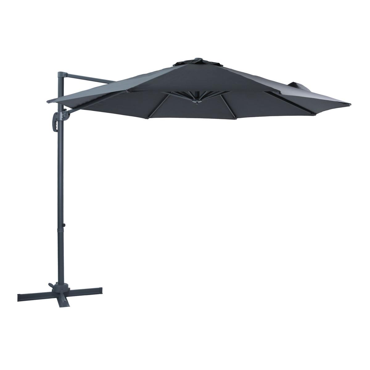 Parasol Marisol Ø300 gris mât gris